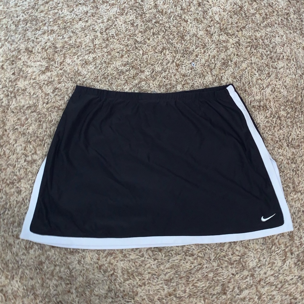 Nike Black Tennis Skirt with White Strips